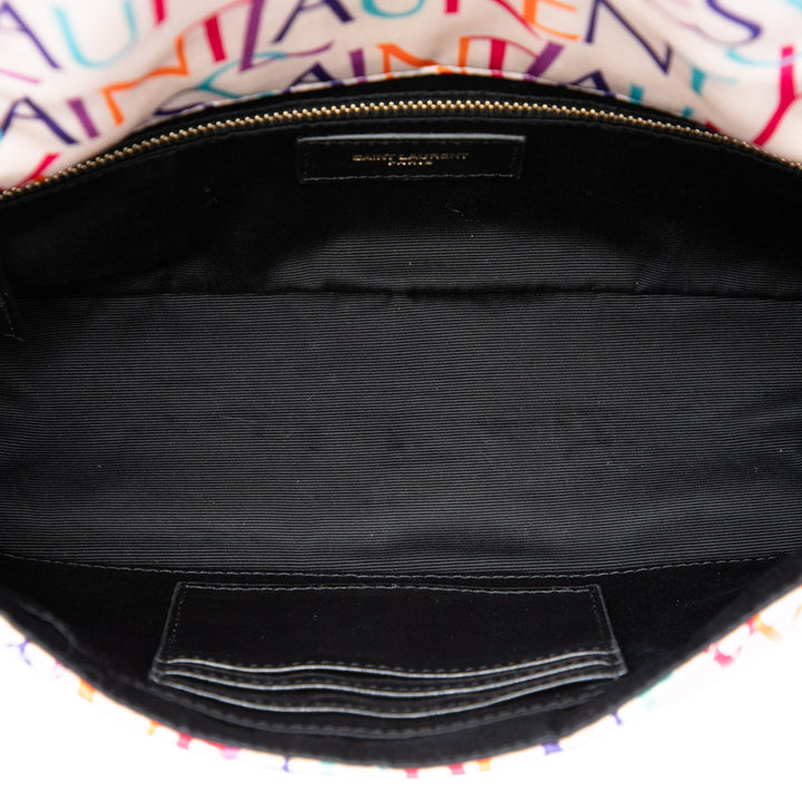 Saint Laurent Carre Rive Gauche Imprimé Patchwork Jamie Sac Multi Moyen Multicolore – vue 4 – GABY PARIS