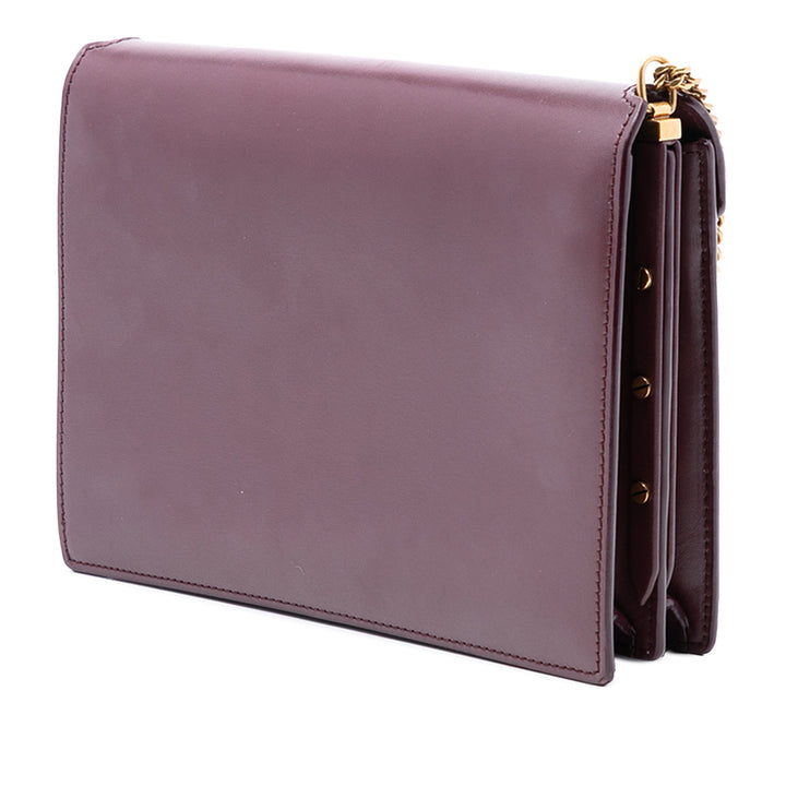 Saint Laurent Smooth Cuir de veau Monogram Cassandra Clasp Sac