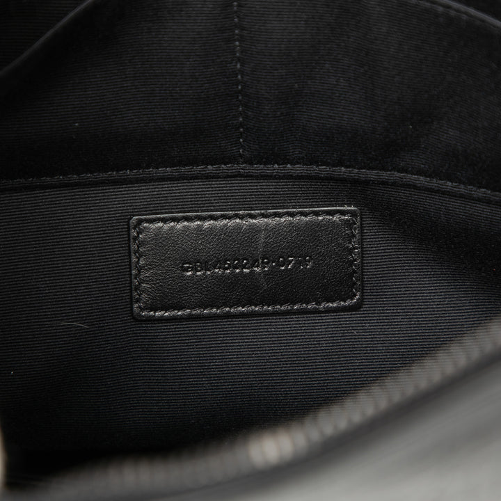 Saint Laurent Croc embossé Cuir Monogram Document Holder