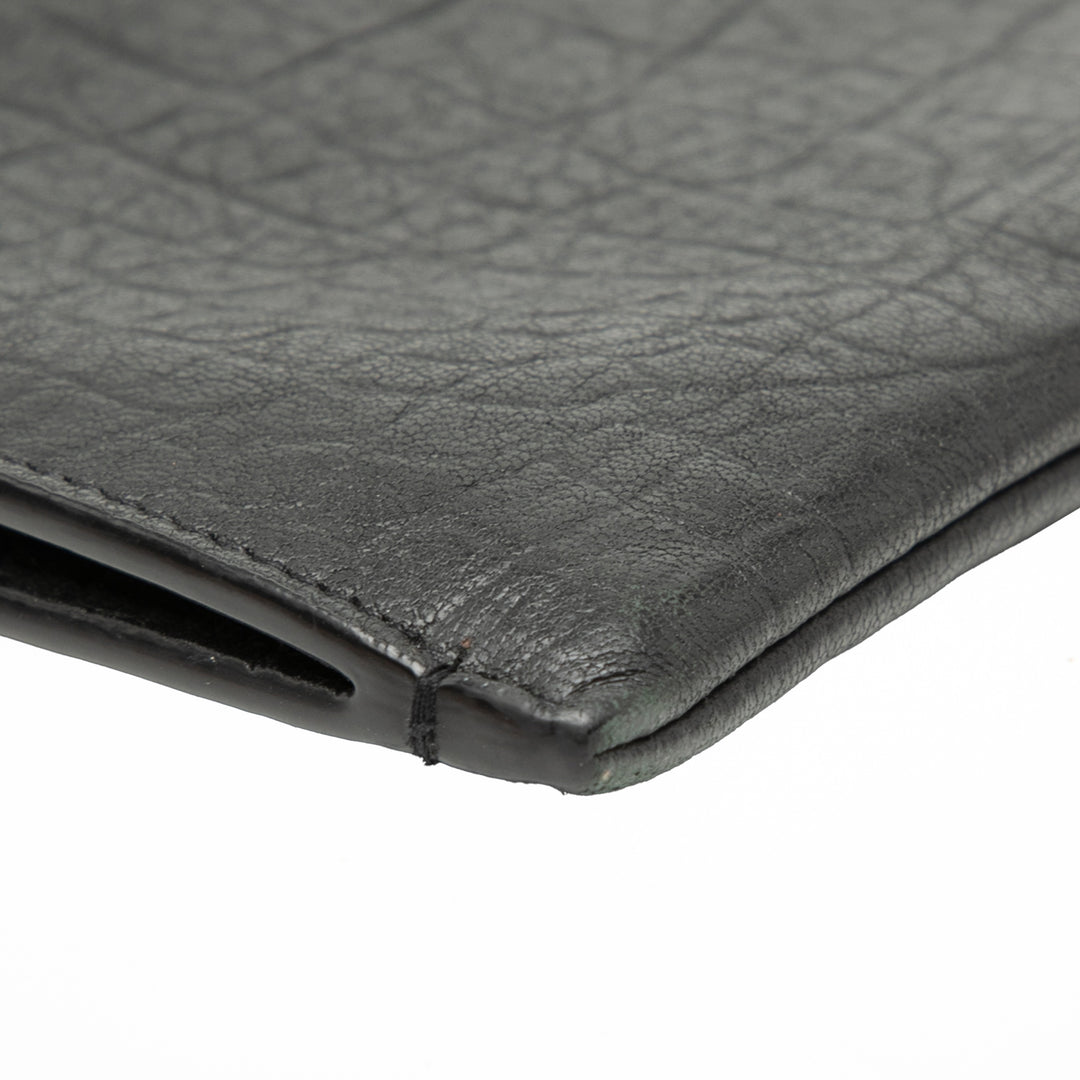 Saint Laurent Croc embossé Cuir Monogram Document Holder