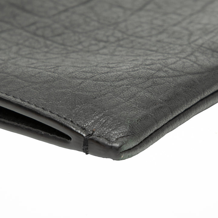 Saint Laurent Croc embossé Cuir Monogram Document Holder