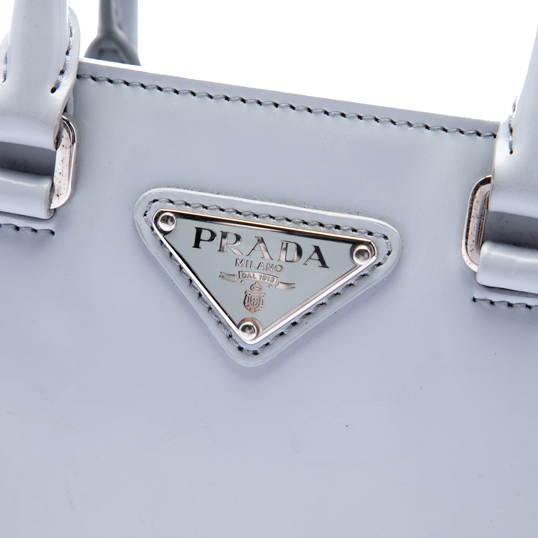 Prada Cabas Brushed Petit Bleu – vue 5 – GABY PARIS