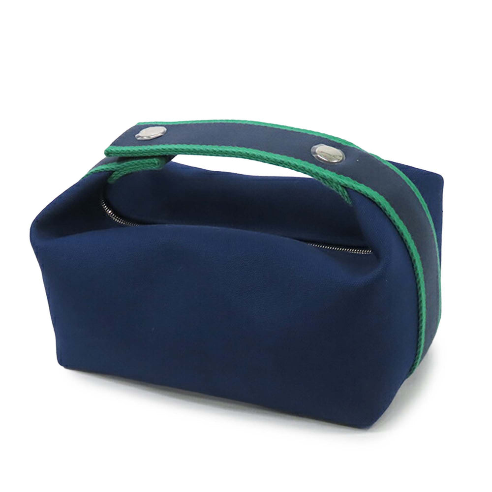 Hermès Small Toile Bride A Brac Étui Bleu – GABY PARIS Authentique