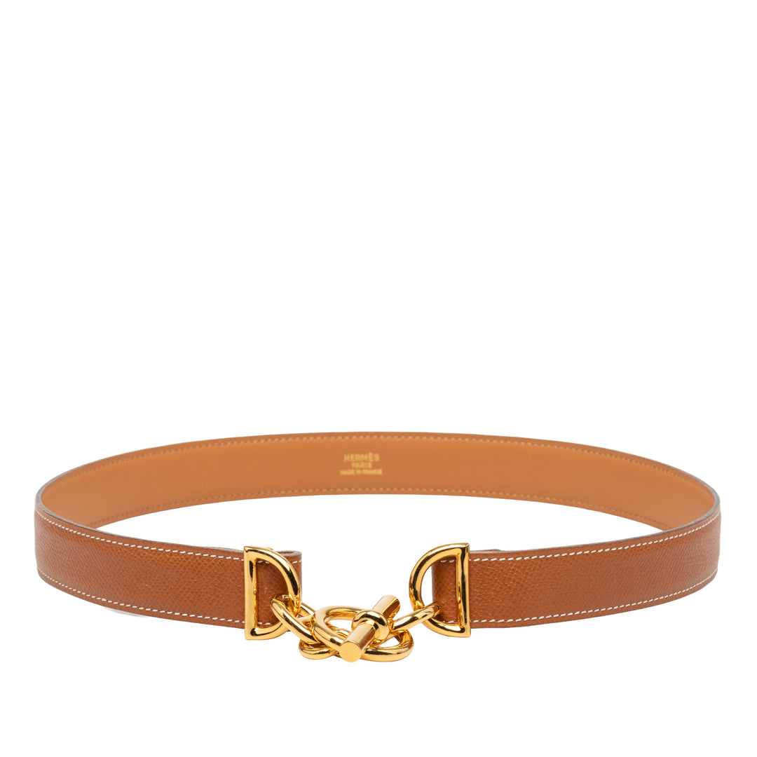 Hermès Veau Madame Regate Belt 24