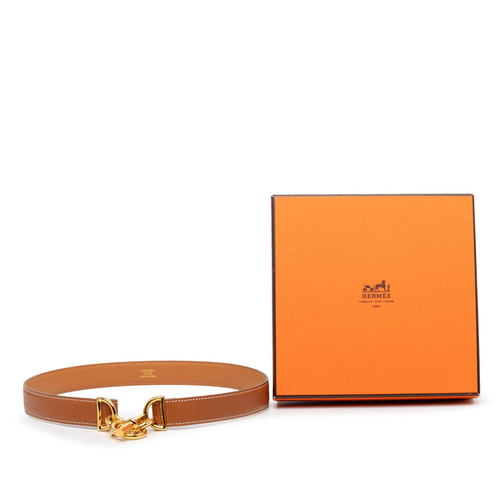Hermès Veau Madame Regate Belt 24