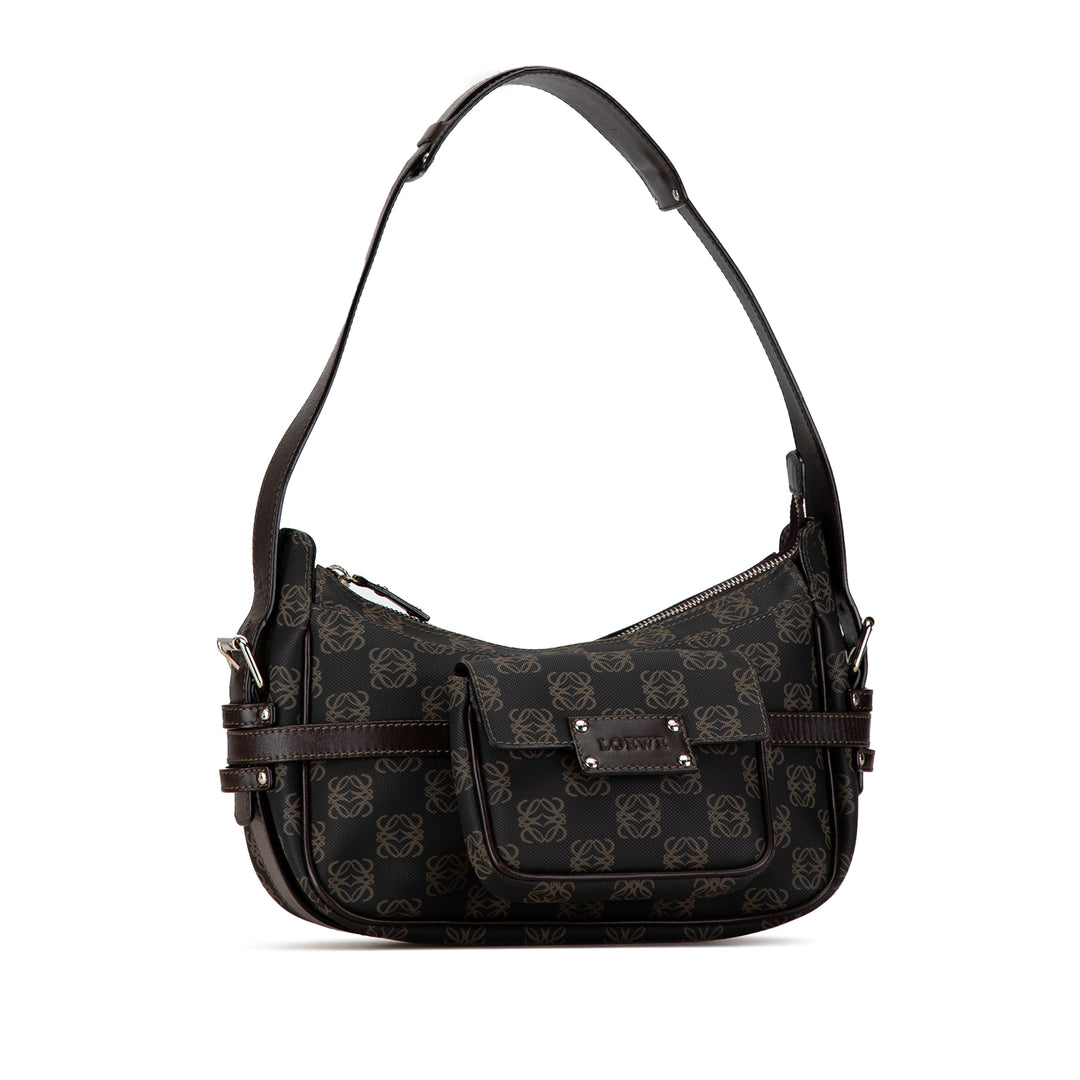 Anagram Shoulder Bag Brown - Gaby Paris