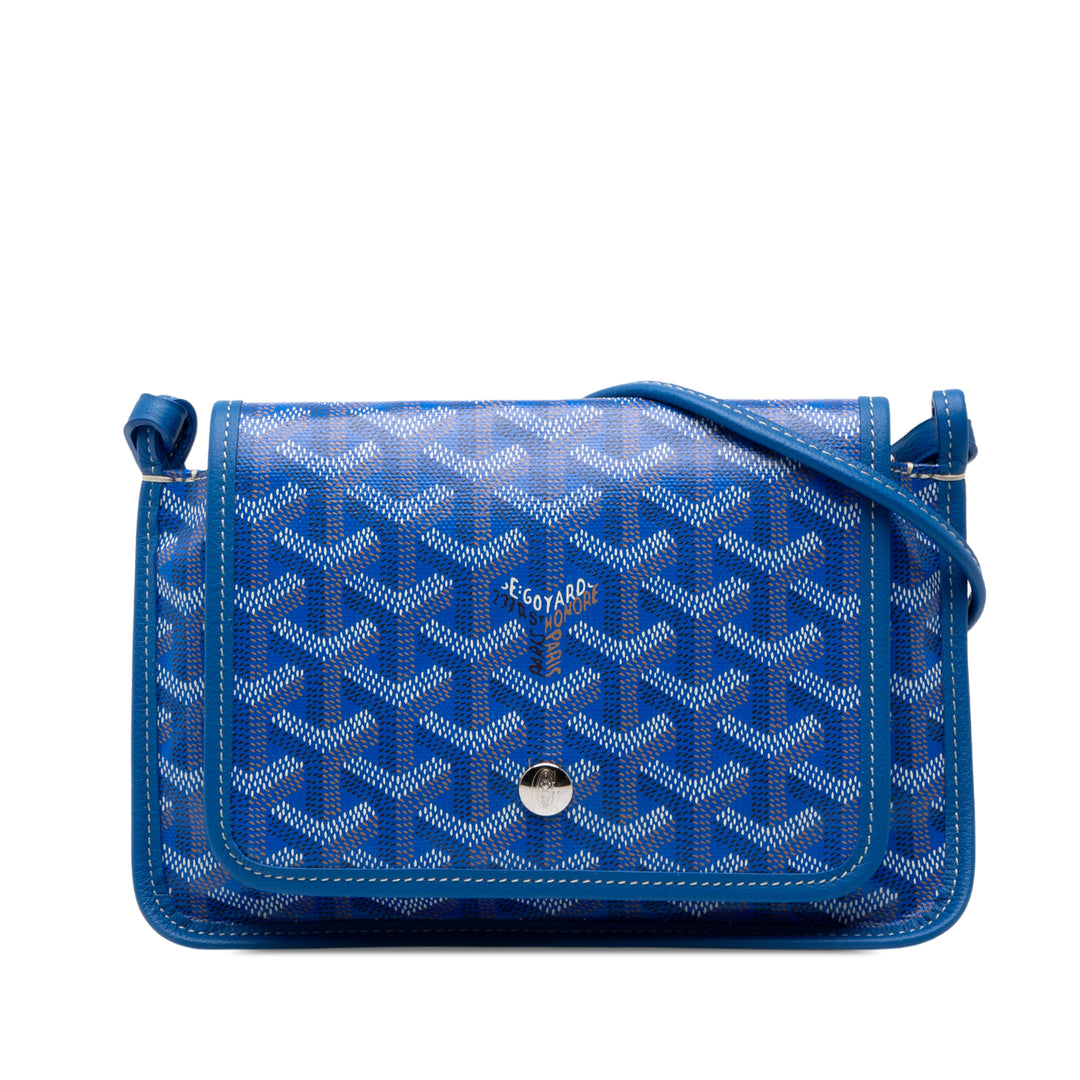 Goyard Plumet Poche Portefeuille Goyardine Bleu – vue principale – GABY PARIS