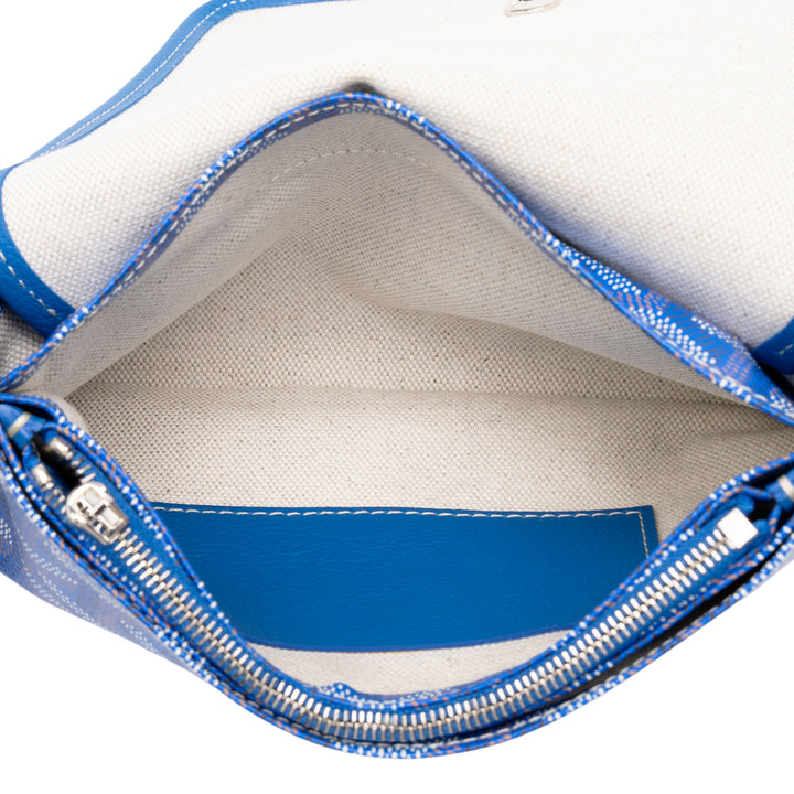 Goyard Plumet Poche Portefeuille Goyardine Bleu – vue 4 – GABY PARIS