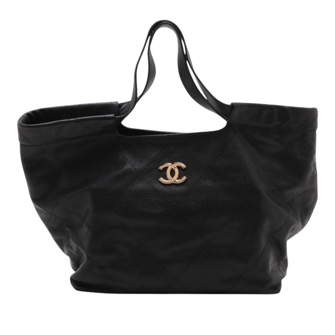Chanel CC Matelassé Caviar Cabas