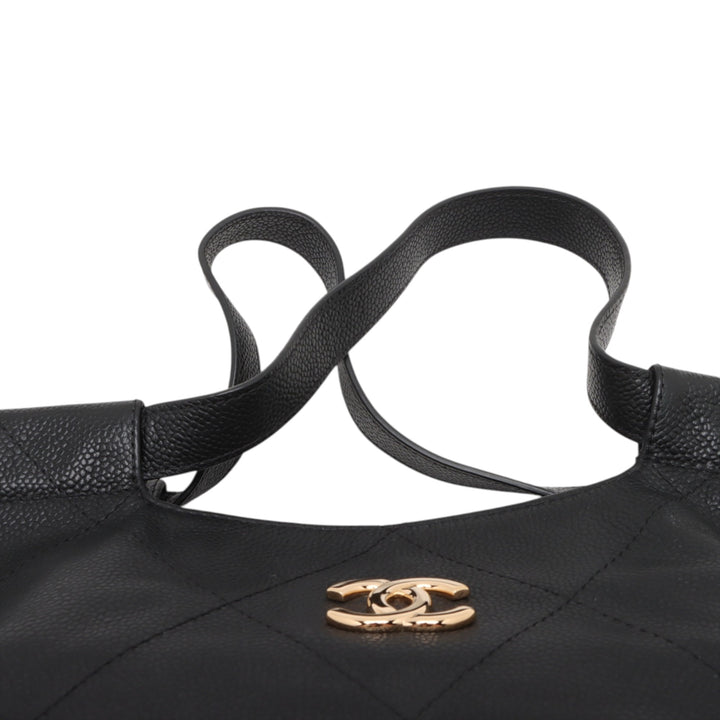 Chanel CC Matelassé Caviar Cabas