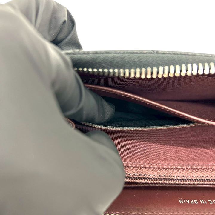 Chanel CC Matelassé Caviar Portefeuille long zippé