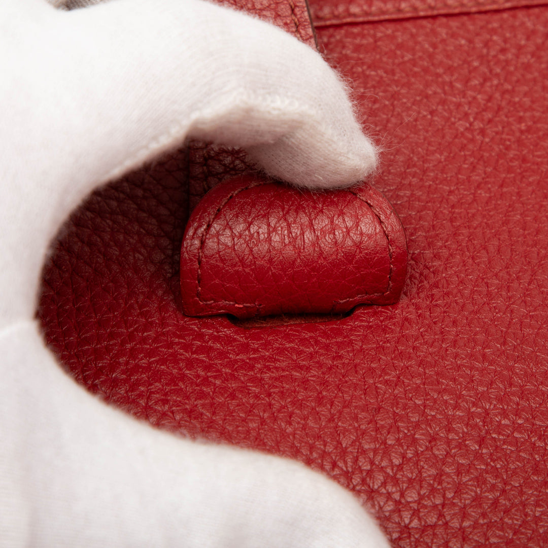 Hermès Sac bandoulière Evelyne III 33 Togo Rouge – vue 6 – GABY PARIS
