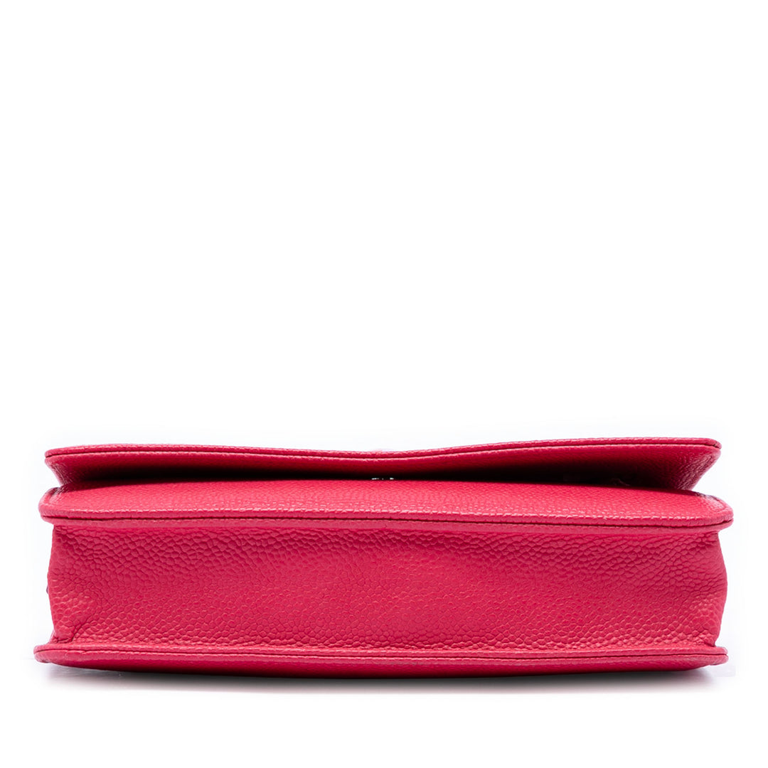 Chanel Caviar Bicolor CC Wallet on Chain