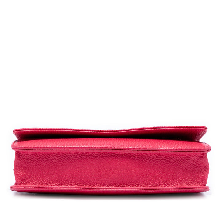 Chanel Caviar Bicolor CC Wallet on Chain
