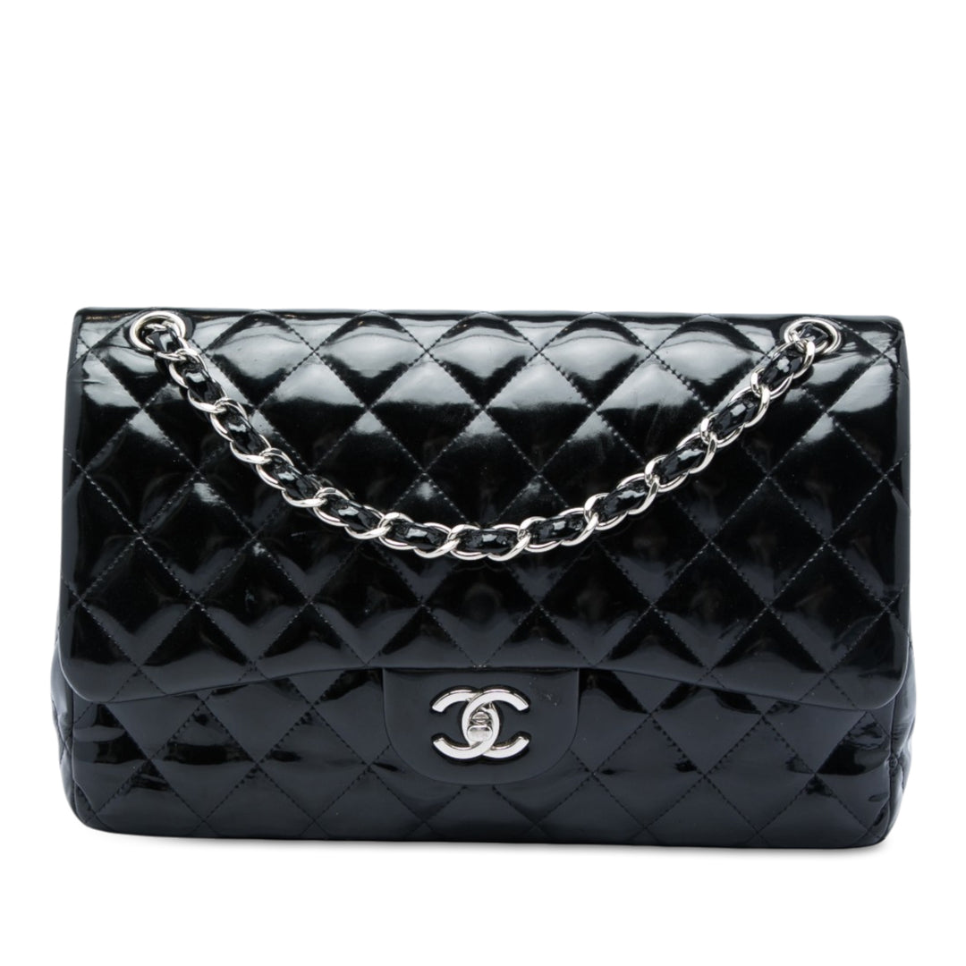 Chanel Classic Double rabat Jumbo Noir – vue principale – GABY PARIS