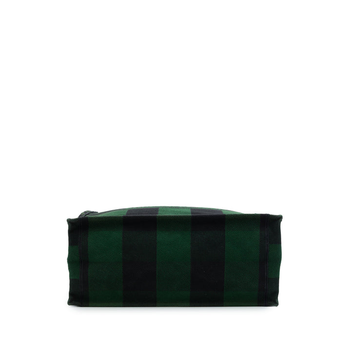Dior Book Tote brodé Checkered Grand Vert – vue 3 – GABY PARIS