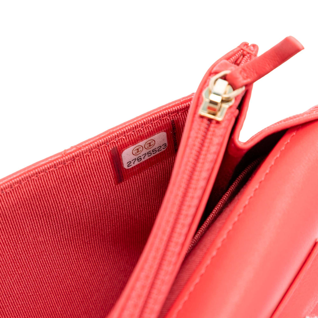 Chanel CC Matelassé Cuir d’agneau Wallet on Chain