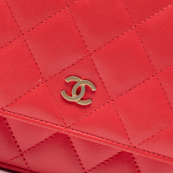 Chanel CC Matelassé Cuir d’agneau Wallet on Chain
