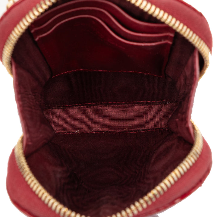 Dior Cuir verni Cannage Lady Dior Call In Phone Holder