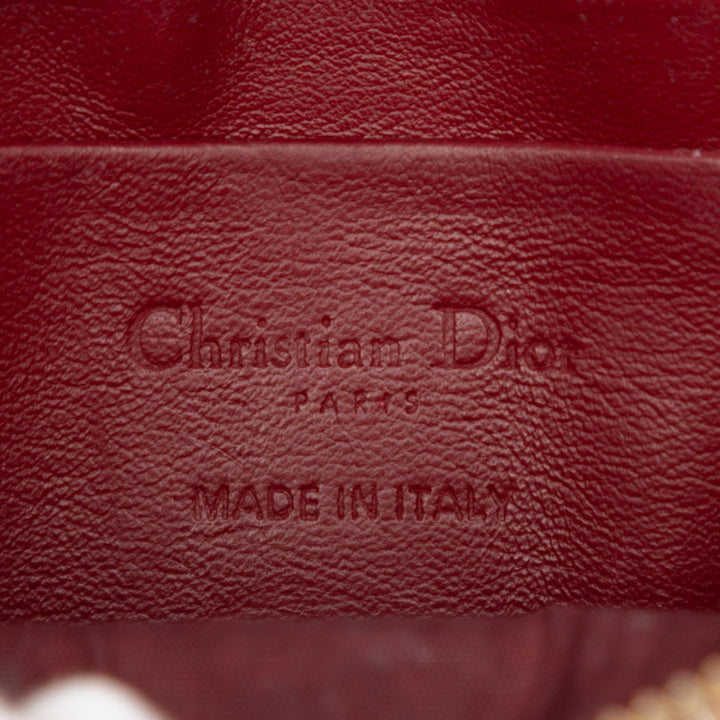 Dior Cuir verni Cannage Lady Dior Call In Phone Holder