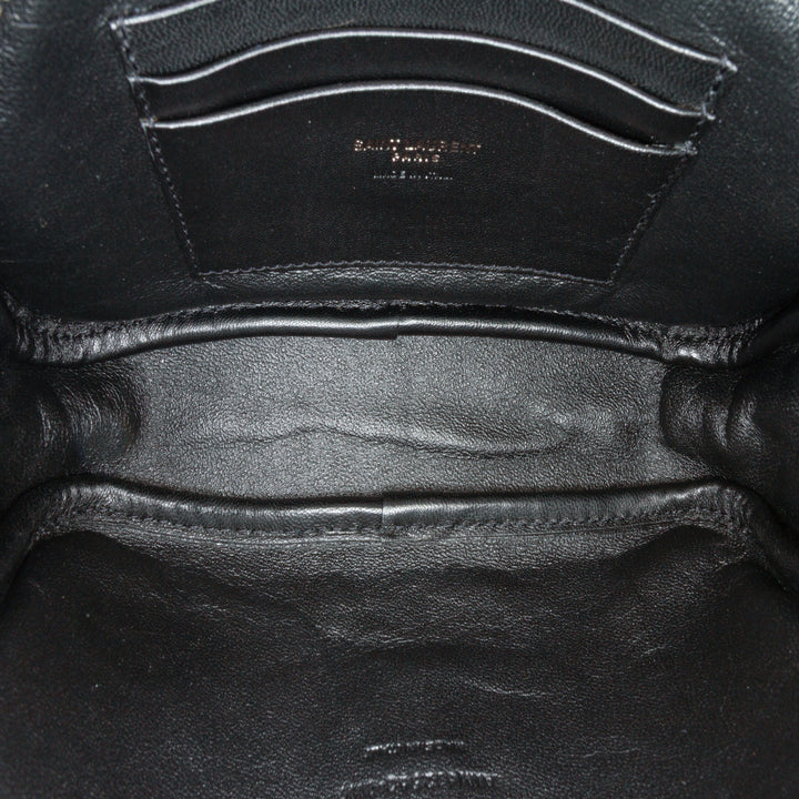 Canvas Metallic Tiger Print Monogram Lou Camera Bag Black - Gaby Paris