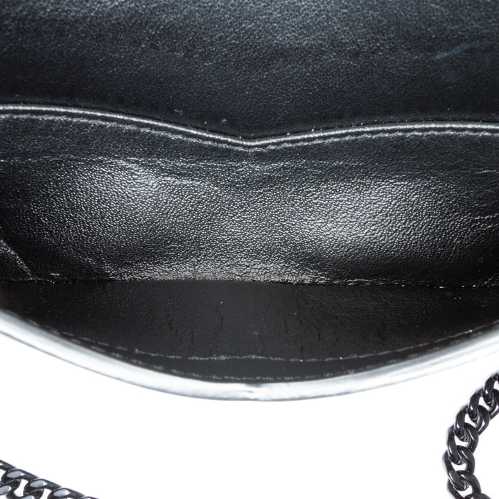 Canvas Metallic Tiger Print Monogram Lou Camera Bag Black - Gaby Paris