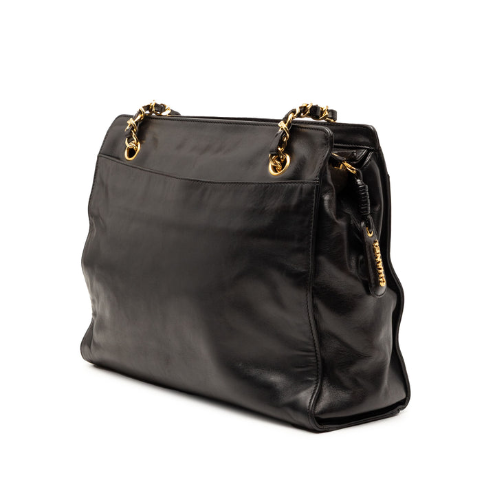 Chanel CC Cuir d’agneau Cabas chaîne