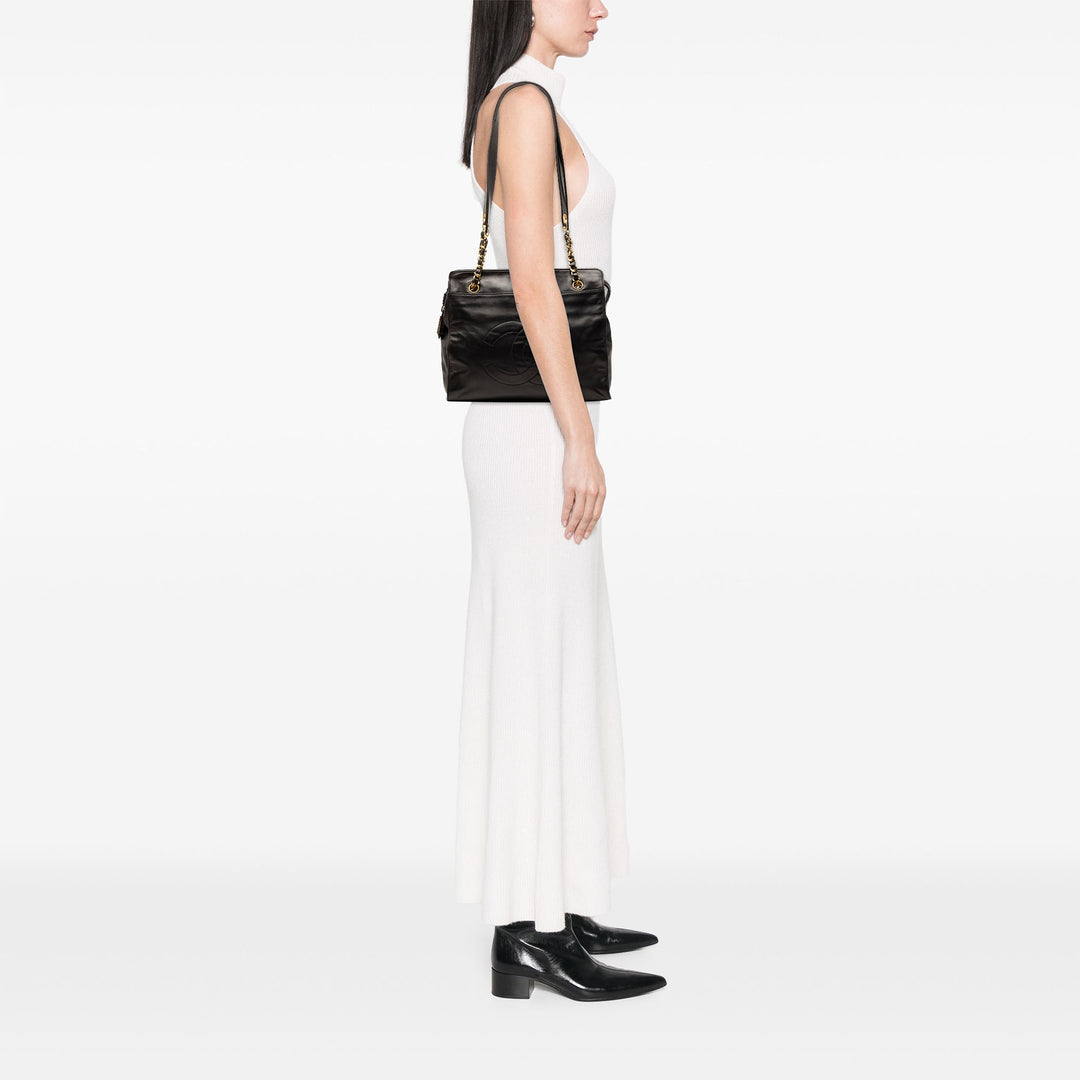 Chanel CC Cuir d’agneau Cabas chaîne