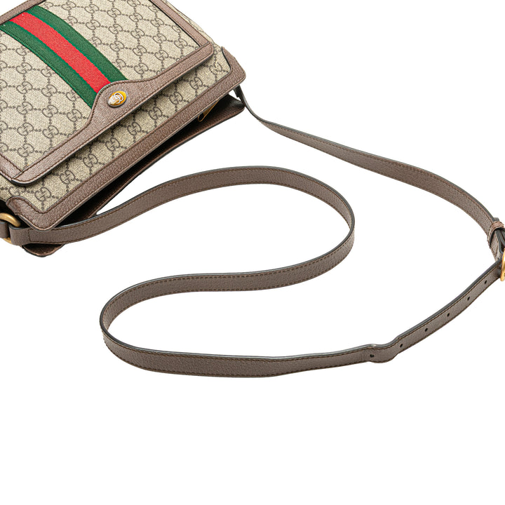 Medium GG Supreme Ophidia Crossbody Brown - Gaby Paris
