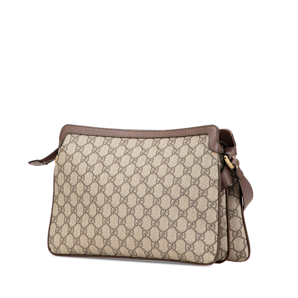 Medium GG Supreme Ophidia Crossbody Brown - Gaby Paris