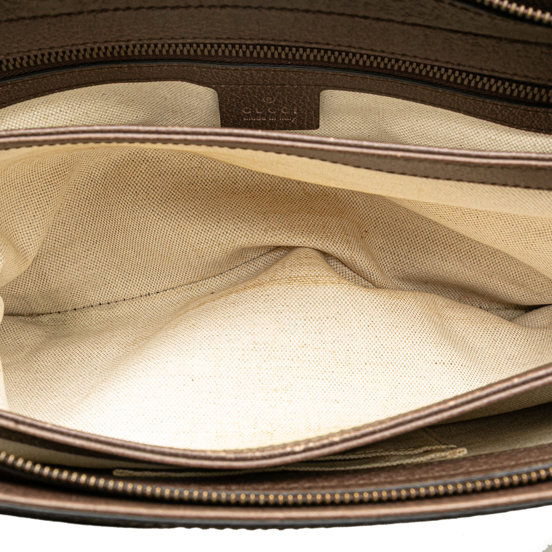 Medium GG Supreme Ophidia Crossbody Brown - Gaby Paris