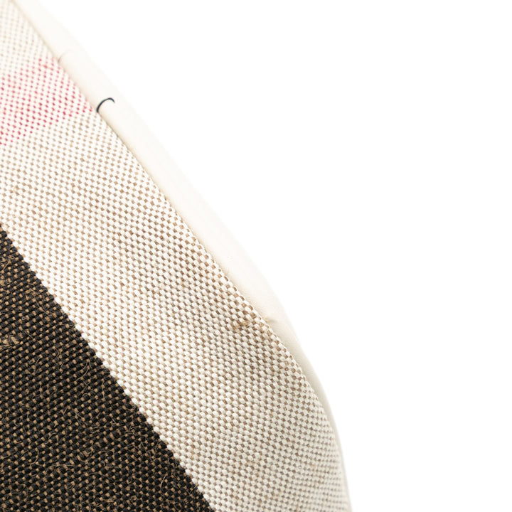 Burberry Mini Mega Check Toile Ashby Pompon Bucket Sac