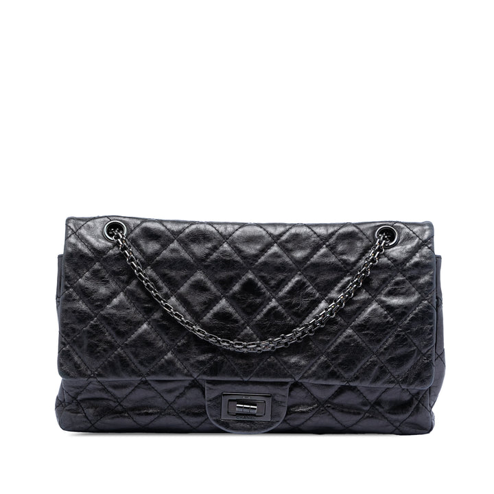 Chanel Matelassé vieilli Cuir de veau So Reissue 2.55 Double rabat 227