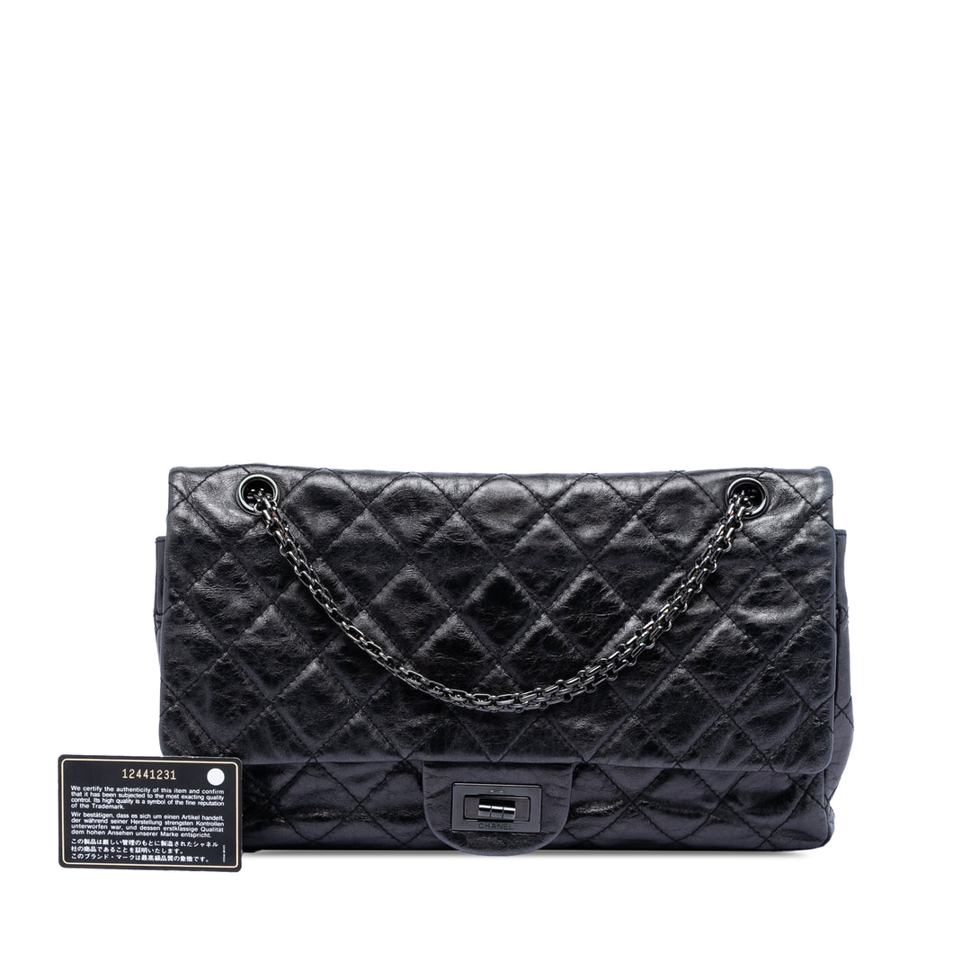 Chanel Matelassé vieilli Cuir de veau So Reissue 2.55 Double rabat 227
