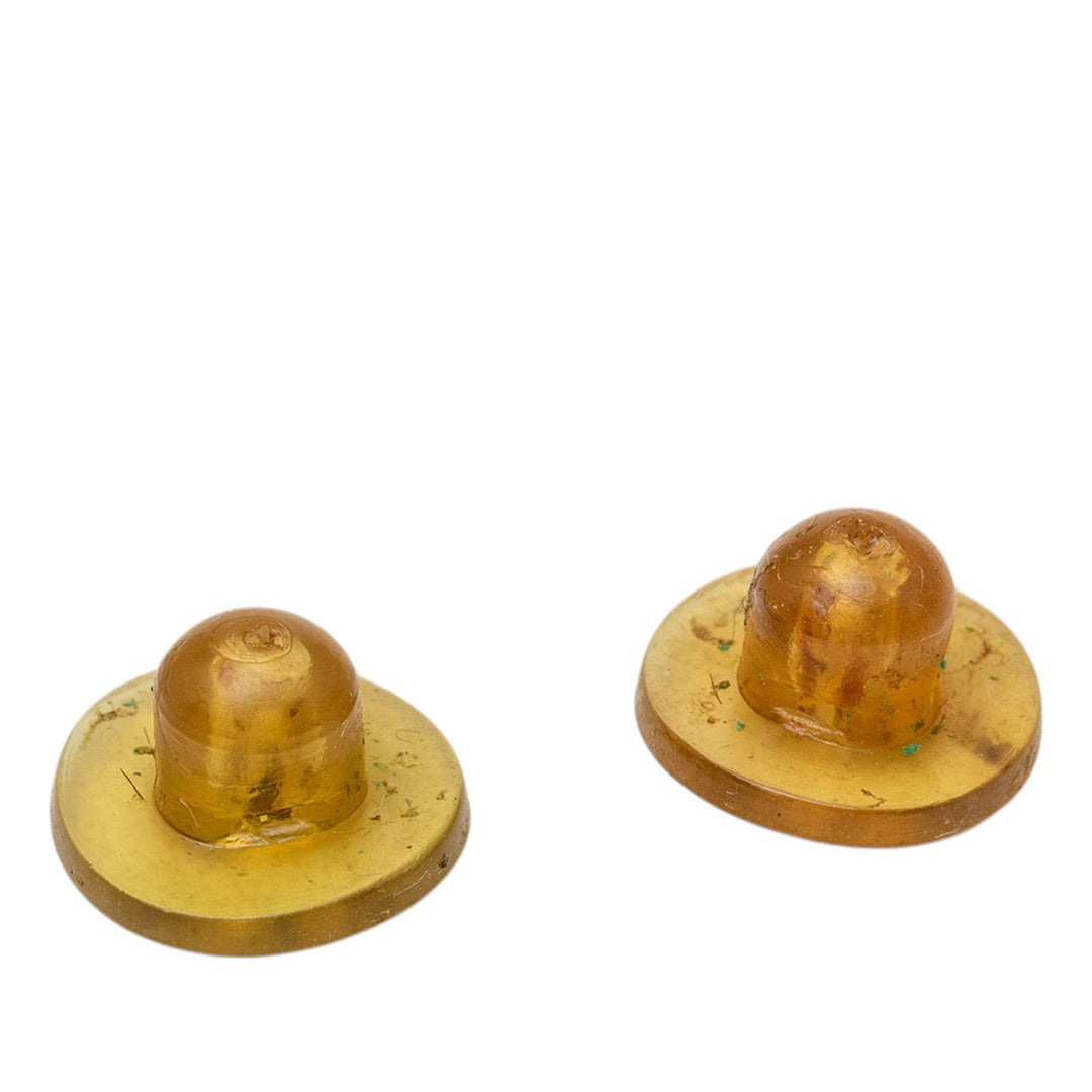 Chanel CC plaqué Émail Star À clip Boucles d'oreilles Doré – vue 4 – GABY PARIS