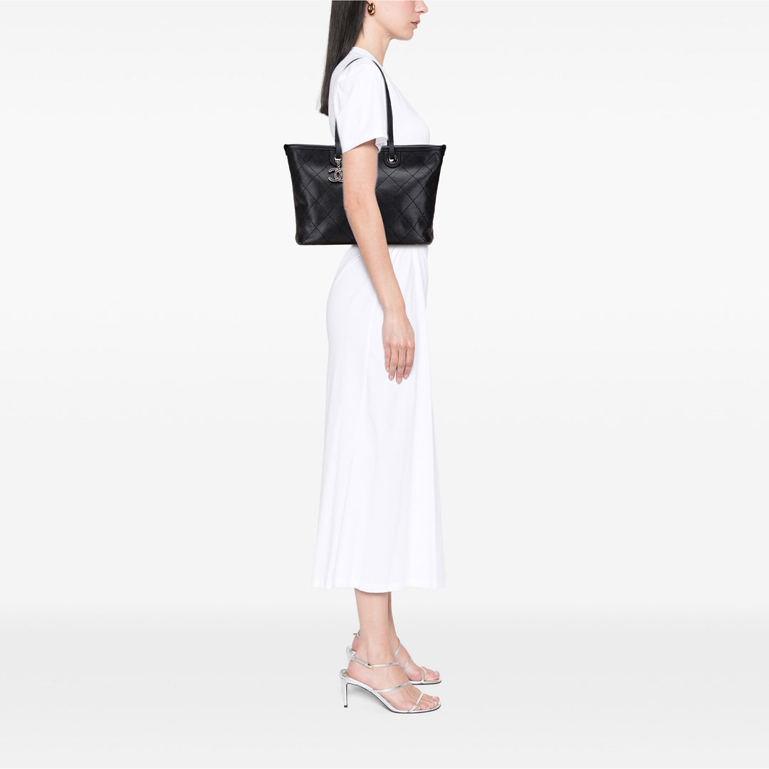 CC Caviar Wild Stitch On the Road Tote Black - Gaby Paris