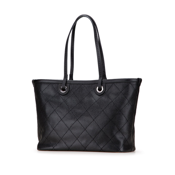 CC Caviar Wild Stitch On the Road Tote Black - Gaby Paris