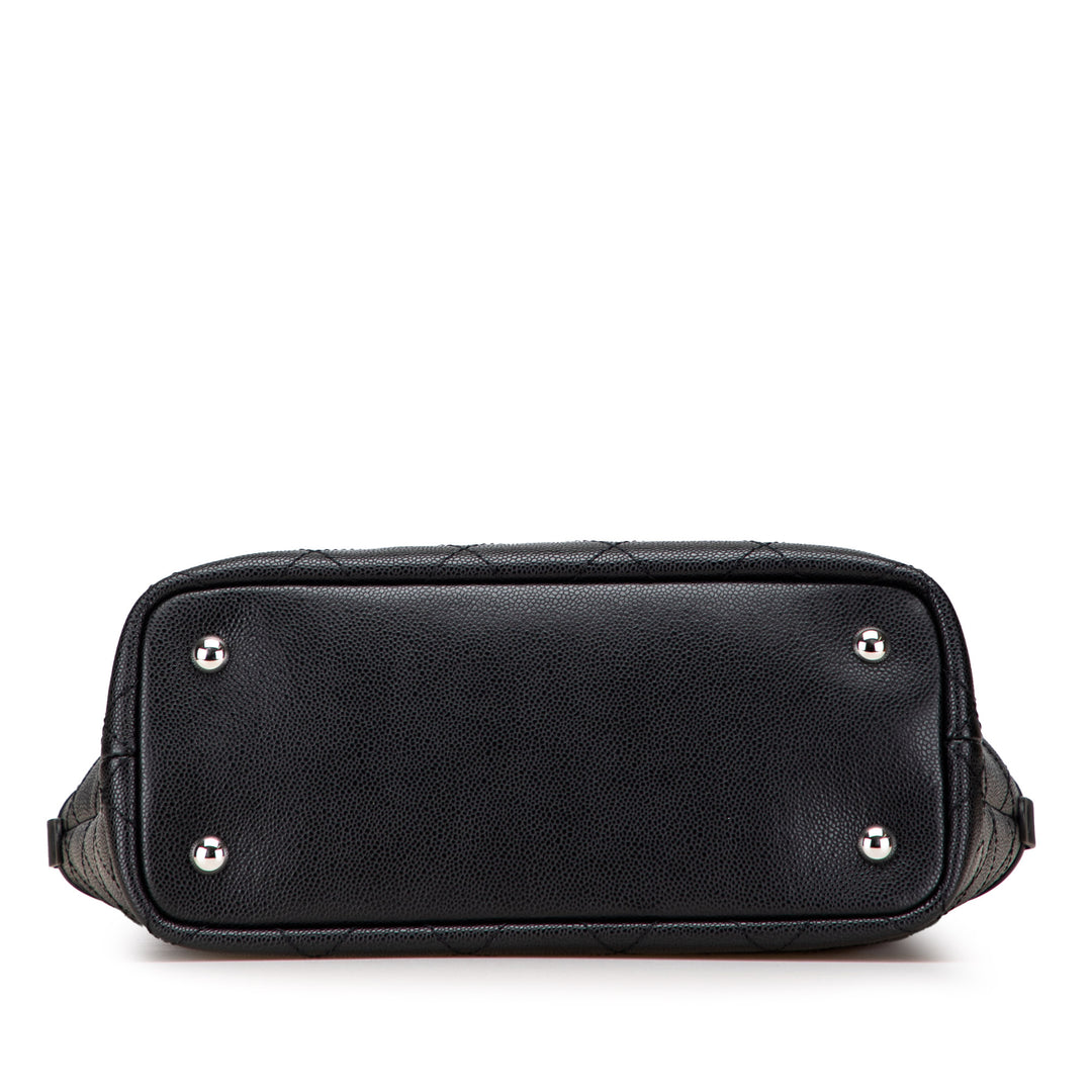 CC Caviar Wild Stitch On the Road Tote Black - Gaby Paris