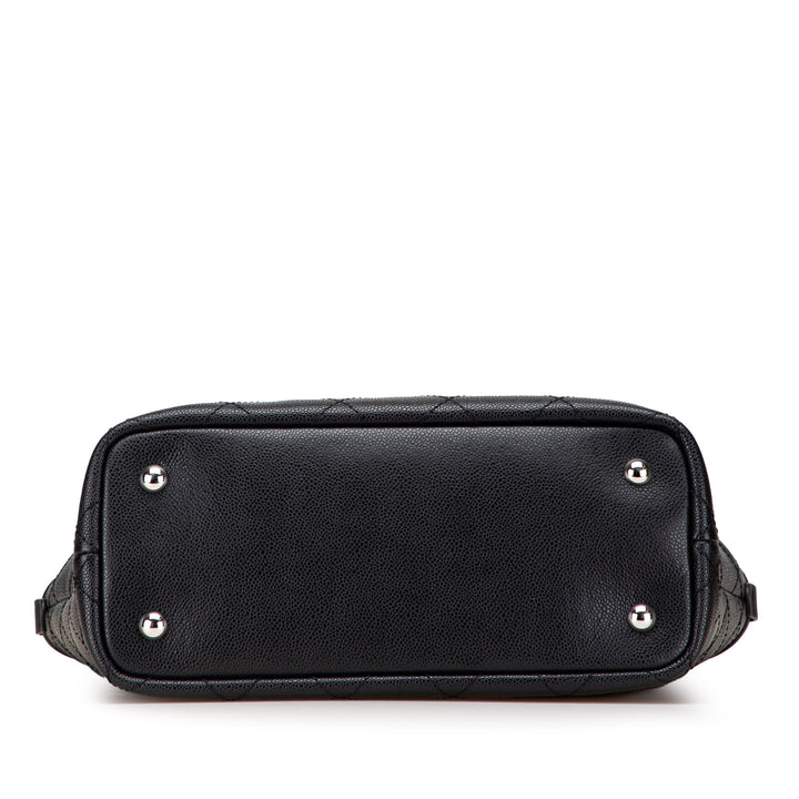 CC Caviar Wild Stitch On the Road Tote Black - Gaby Paris