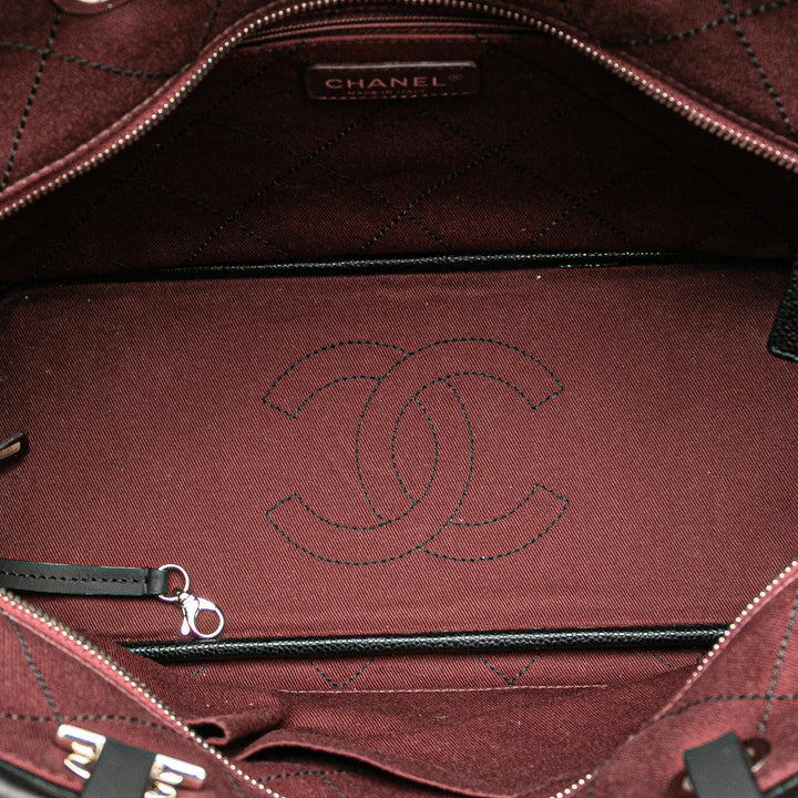CC Caviar Wild Stitch On the Road Tote Black - Gaby Paris