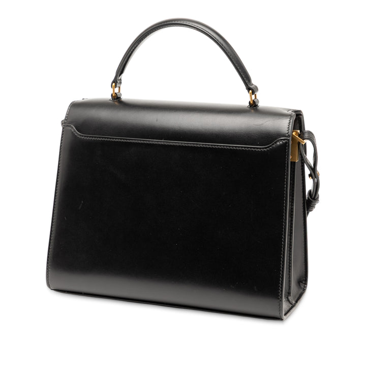 Saint Laurent Medium Cuir de veau et Daim Classic Monogram Cassandra anse supérieure Bag