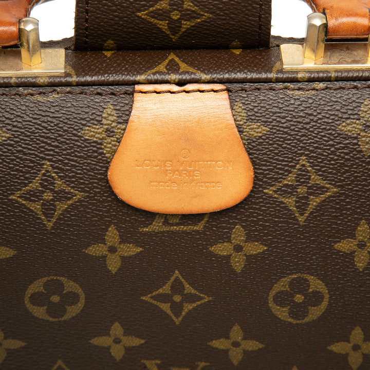 Serviette Fermoir Monogram Marron