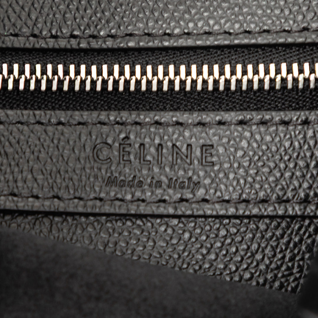 Celine Small Cuir de veau grainé Cabas vertical