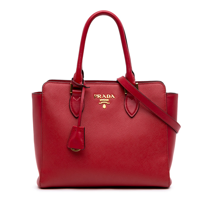 Prada Souple Veau à finitions Cabas Cuir Saffiano