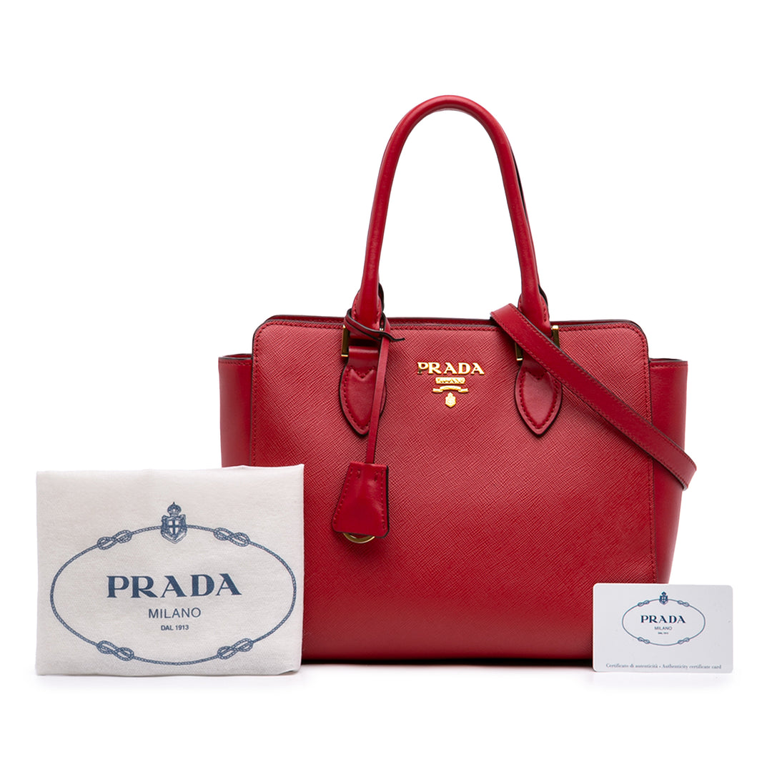 Prada Souple Veau à finitions Cabas Cuir Saffiano
