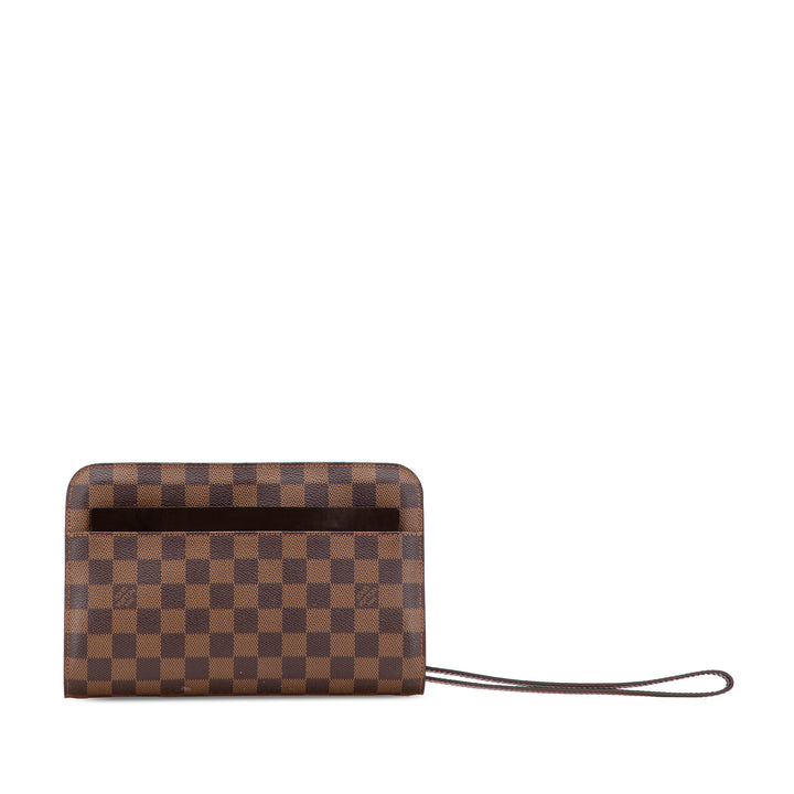 Damier Ebene Saint Louis Pochette Brown - Gaby Paris