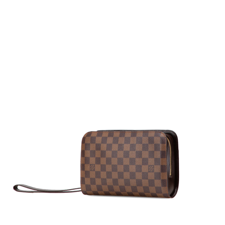 Damier Ebene Saint Louis Pochette Brown - Gaby Paris