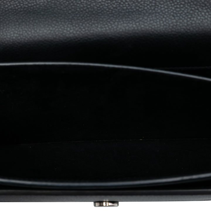 Saint Laurent Medium Cuir de veau grainé Monogram Sunset Sac porté croisé