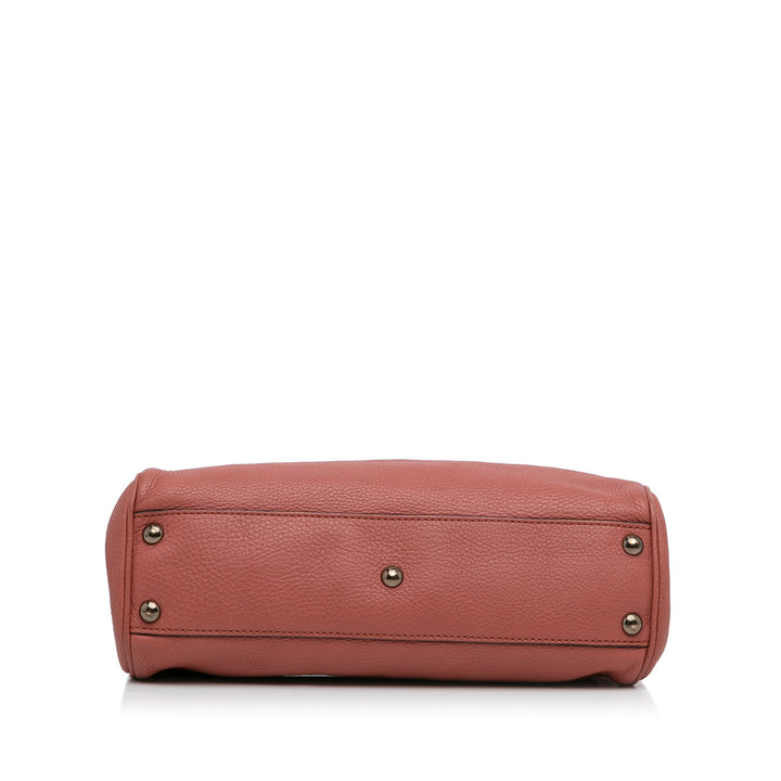 Gucci Small Bamboo Shopper Pink - GABY PARIS