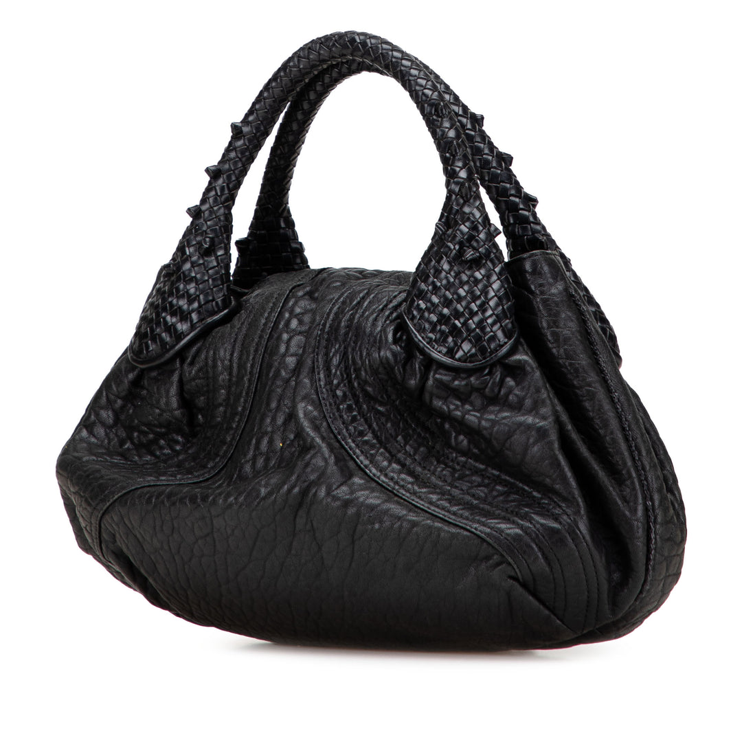 Fendi Cuir Spy Sac à main Noir